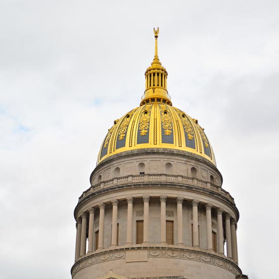 West Virginia capitol building dome